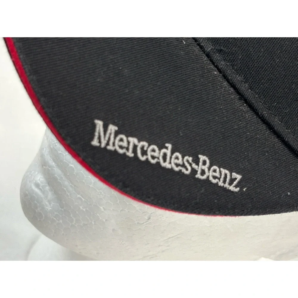 Mercedes-Benz Hat Black Embroidered Emblem Baseball Cap Adjustable Strap